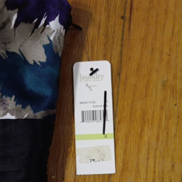 Laundry By Shelli Segal Blue and Purple Sheath Mini Dress - Picture 2 of 5